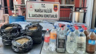 Manisada 600 litre sahte içki ele geçirildi