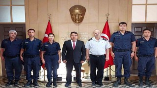 Marmaris İlçe Jandarma Komutanı Yarbay Çam, Kaymakam Kaya ile bir araya geldi