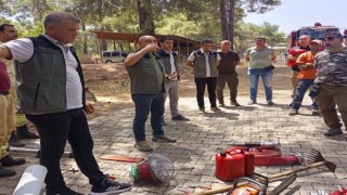 Marmaris Orman İşletme Müdürlüğünden arama kurtarma ekiplerine yangın eğitimi