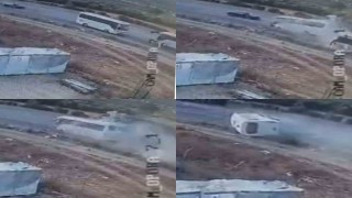 Mersinde 2 kişinin öldüğü 35 kişinin yaralandığı kaza anı kamerada