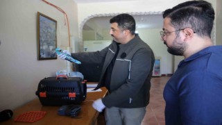 Muşta bitkin halde bulunan Hint gökkuzgunu kurtarıldı