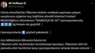 Narkoçelik-20 operasyonlarında 373 kilo kokain ele geçirildi