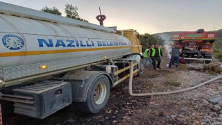 Nazilli Belediyesinden Kuşadasındaki yangının söndürme çalışmalarına destek