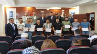 Niğdede denetimli serbestlik bünyesindeki hükümlüler operatörlük sertifikası aldı