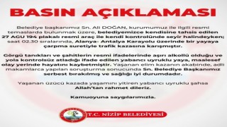Nizip Belediye Başkanı Doğanın çarptığı yaya hayatını kaybetti