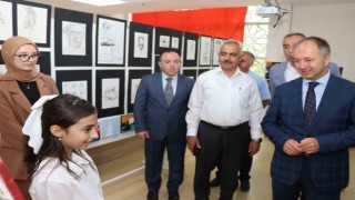 Oltuda yıl sonu resim sergisi açıldı