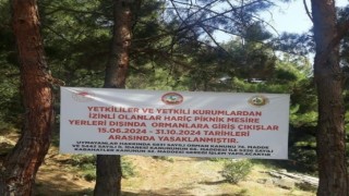 Osmaniyede ormanlık alanlara girişler yasaklandı