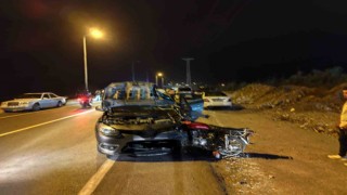 Otomobille çarpışan motosikletteki 1 kişi öldü