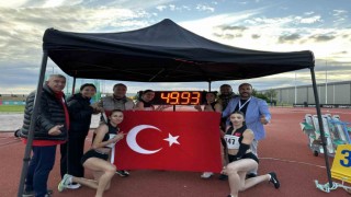 Özel sporcular, dünya rekoru kırarak Avrupa şampiyonu oldu