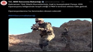 Pençe-Kilit Operasyonu bölgesinde 3 PKKlı terörist etkisiz hale getirildi