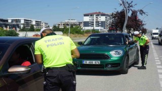Polis ekiplerinden dron destekli bayram denetimi