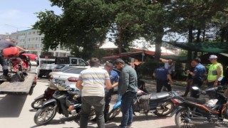 Polisten tescilsiz motosiklet sürücülerine yönelik denetim