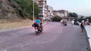 Sahilde motosiklet işgali