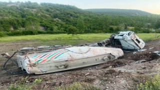 Samsunda tanker kazası: 1 yaralı