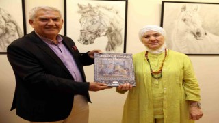 SANKO Sanat Galerisinde ‘Atlar temalı resim sergisi