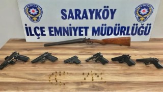 Sarayköyde silah ticareti yapan 2 şüpheli yakalandı
