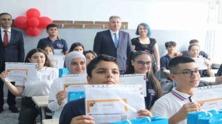 Şehidin adının verildiği okulda karne töreni gerçekleşti