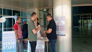 Sigara bırakılması için stant açıldı