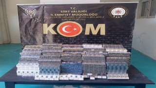Siirtte 3 bin paket kaçak sigara ele geçirildi