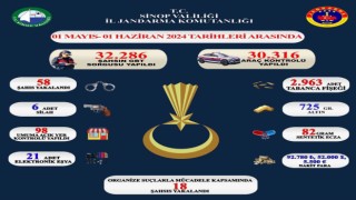 Sinopta 32 bin 286 şahıs ve 30 bin 316 araç sorgulandı