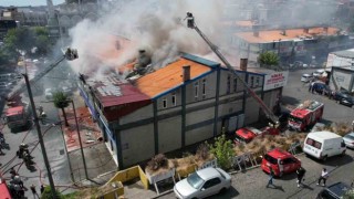 Sultangazide Sanko Sanayi Sitesinde korkutan yangın