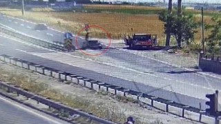 Tekirdağda feci kaza: Metrelerce savrulan işçi hayatını kaybetti
