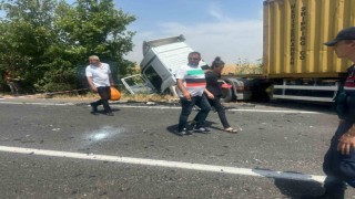Tekirdağda tıra çarpan otomobil sürücüsü hayatını kaybetti