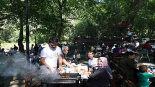 Termometreler 40 dereceyi aştı, vatandaş tabiata akın etti