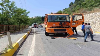 Tuncelide trafik kazası: 1 yaralı