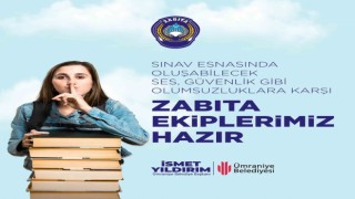 Ümraniye Belediyesi LGS sınavına girecek öğrenciler için görev başındaydı