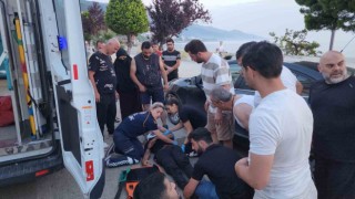 Yalova Esenköyde motosikletten düşen sürücü yaralandı