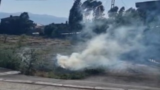 Yüksekovada boş arazide çıkan yangın korkuttu
