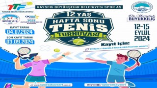 2024 Avrupa Spor Şehri Kayseri, 12 yaş hafta sonu Tenis Turnuvasına ev sahipliği yapacak