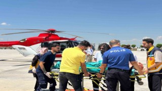 78 yaşındaki hasta ambulans helikopterle Adanaya sevk edildi