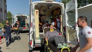 Adıyamanda işçileri taşıyan 2 minibüs çarpıştı: 13 yaralı