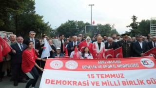 Ağrıda 15 Temmuz etkinliklerinde birlik ve beraberlik mesajı verildi