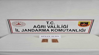 Ağrıda 2 kilogram külçe altın ele geçirildi