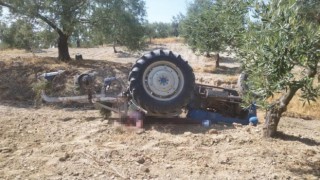 Akhisarda traktör kazası: 1 ölü