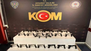 Aksarayda kaçak silah ticaretine polis darbesi