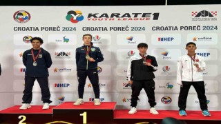 Aliağalı sporcu Demhat Göktaş karatede dünya üçüncüsü oldu