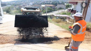 Alikahyada hummalı asfalt çalışması