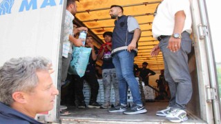 Amasyada alüminyum yüklü tırdan 23 kaçak göçmen çıktı