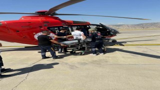 Ambulans helikopter uyanamayan çocuk için havalandı