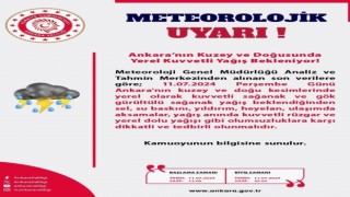 Ankaranın kuzey ve doğusunda kuvvetli yağış bekleniyor