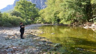 Antalyada kuraklık Üzümdere ırmağını vurdu