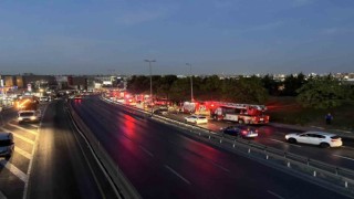 Atatürk Havalimanı çevresindeki yeşillik alanda yangın