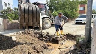 Bahçe'de Alt Yapı Çalışması Tamamlanan Yerlerde Tadilat Başladı