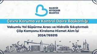 Balıkesir Büyükşehir Belediyesi ihaleleri canlı olarak yayınlayacak