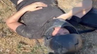 Bandırmada motosiklet kazası: 2 kişi yaralandı