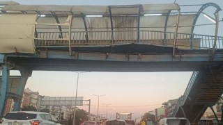 Bandırmada üst geçit onarımı gecikti, taraftarlar tepkili